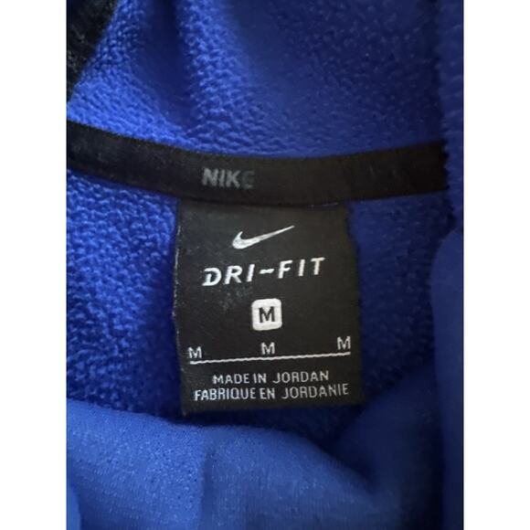 Nike Dri-fit Hoodie Pullover Women's Blue Sweatshirt Medium Athletic Sport - Picture 2 of 8